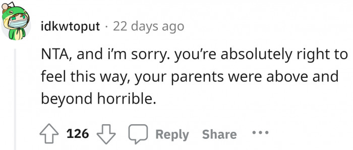 Yes, it's the parents' responsibility, and they clearly did not live up to it.