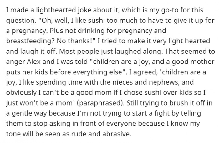 To diffuse the situation in a lighthearted manner, OP tried to respond jokingly