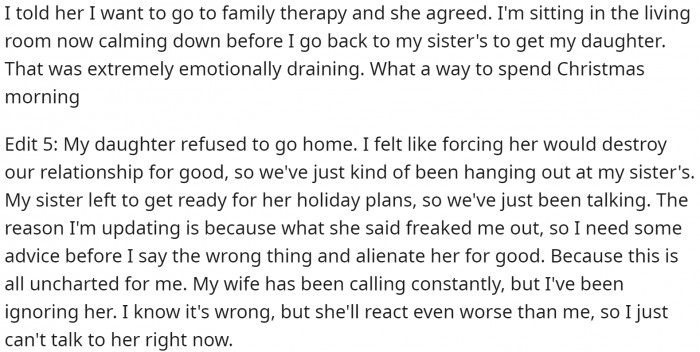 We are sorry that you had to go through this, especially during the merriest time of the year.