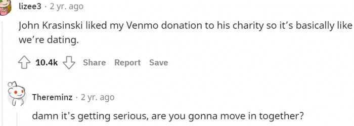 12. And probably get married afterward?