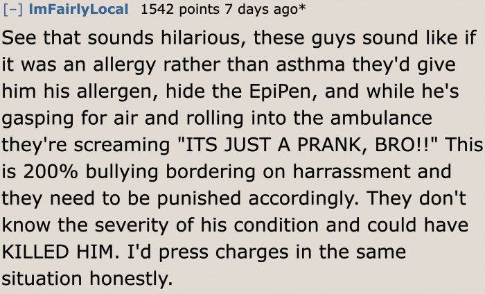 The woman's family jeopardized her fiancé's health. They probably need to face charges for that as well.