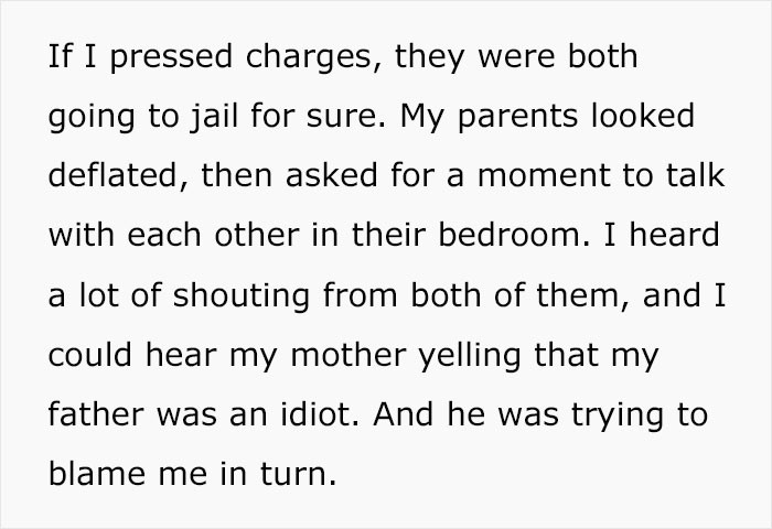 If I pressed charges...