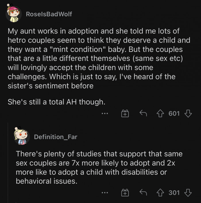 Some people think they deserve children.