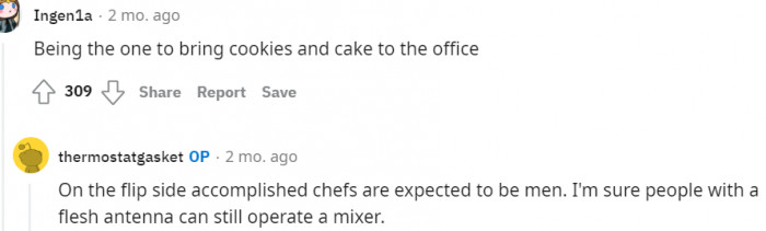 We are all human and can operate mixers...