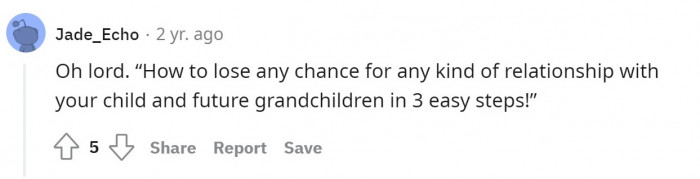 How to lose your family 101.