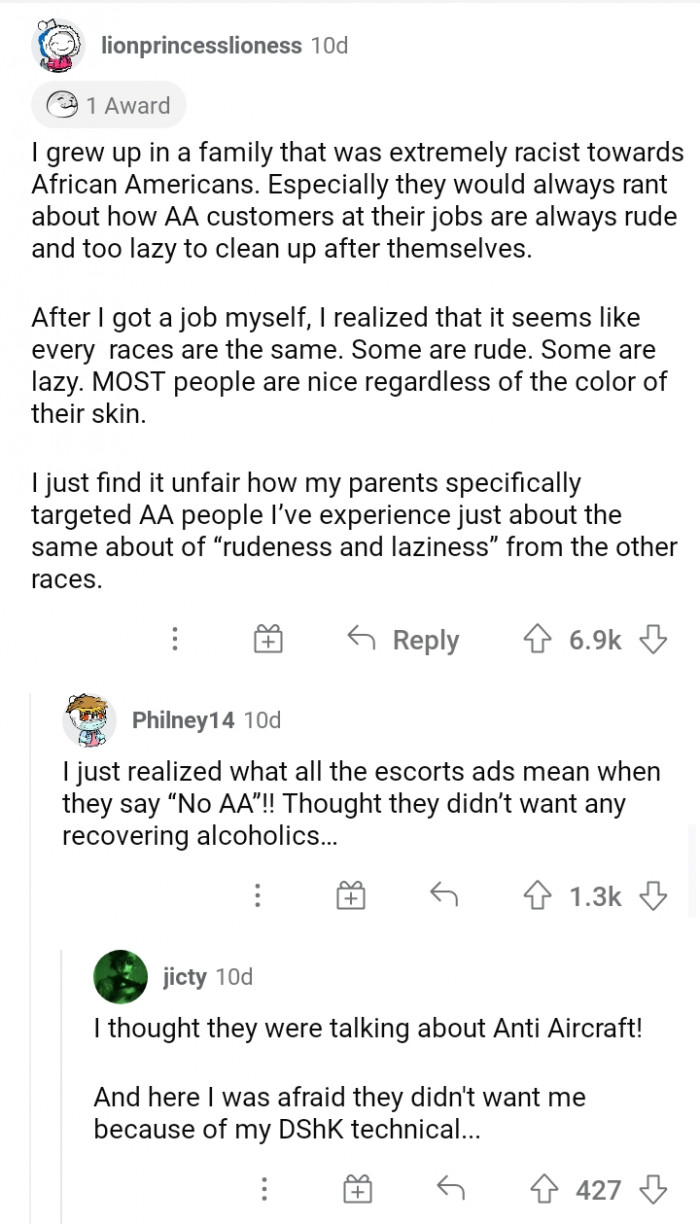 #8 Every Race Is the Same: Some Are Rude and Lazy, but Some Are Nice