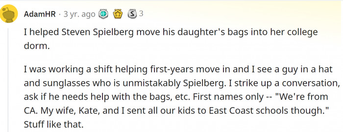 14. The biggest dad grin - Steven Spielberg