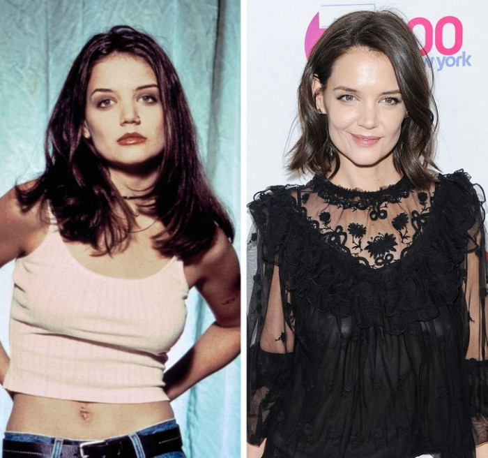 28. Katie Holmes's before and after