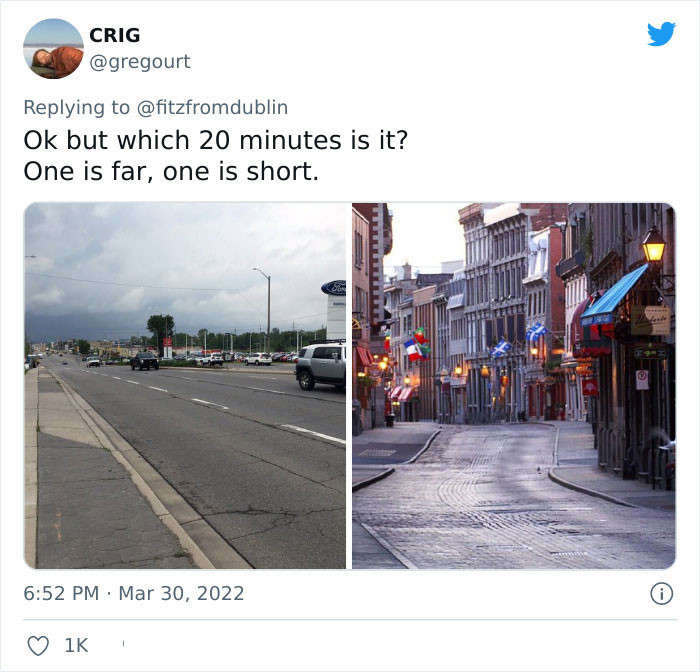 Some have also pointed out that walking in a European city is not just at the same standard as walking alongside a busy highway.