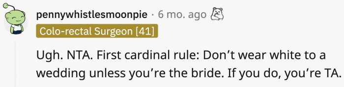 It's one of the basic rules of society.