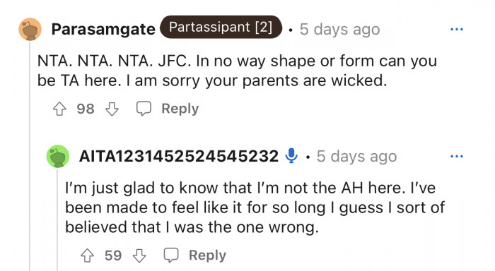 Exactly. He’s definitely not the a*shole.