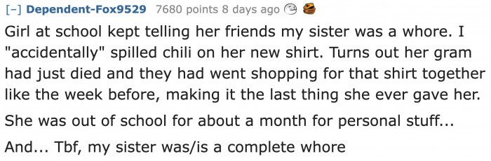 An Act of Revenge That Wasn't Worth the Trouble