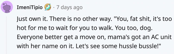 Others suggested that OP could have done more and just owned the f*ck up.