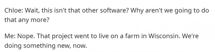 And when Chloe asked about it, he made a joke...