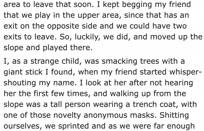 This is one scary experience.