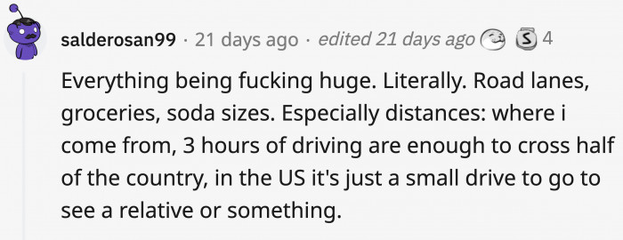 1. Everything is huge!