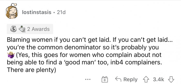 Stop blaming others when you’re the issue.