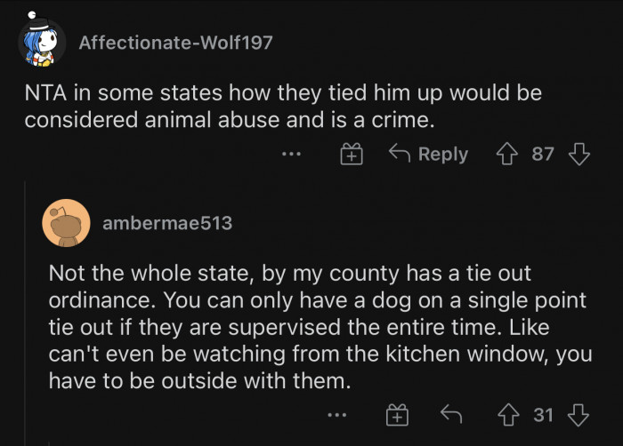 They have to be supervised.