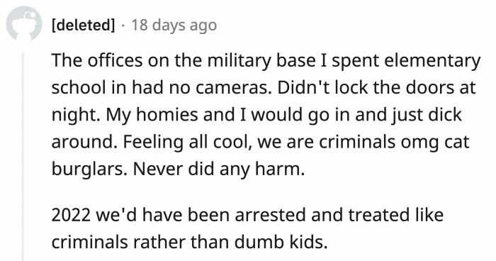 This will get you into juvie now.