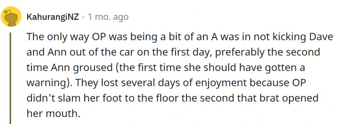 Some Redditors believe OP should have kicked them out on the first day.