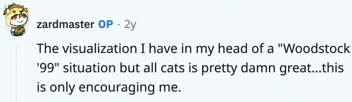 Which OP thinks is a grand idea!