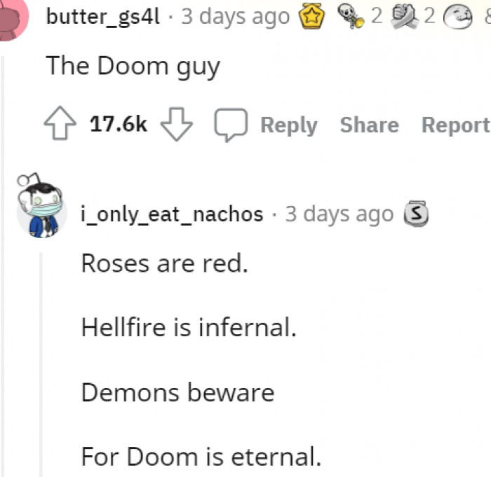 12. The Doom guy made it to the list