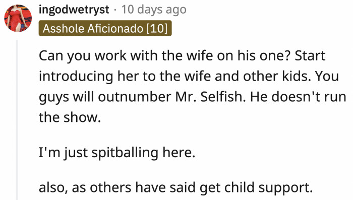 OP should probably do this, and in another comment, OP said that Annabella and her brothers have a good relationship.