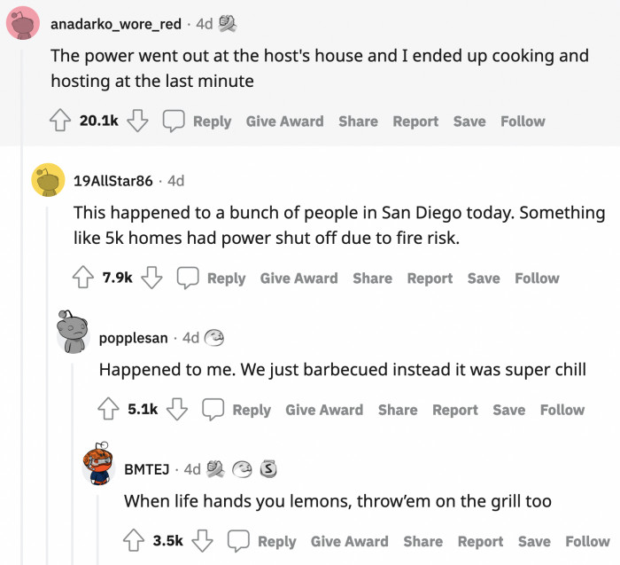 No power? No problem! It's called mood lighting.