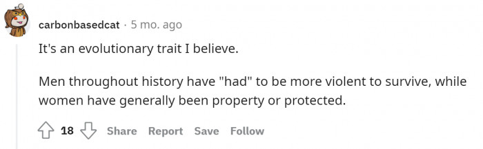 It's believed to be an evolutionary trait.