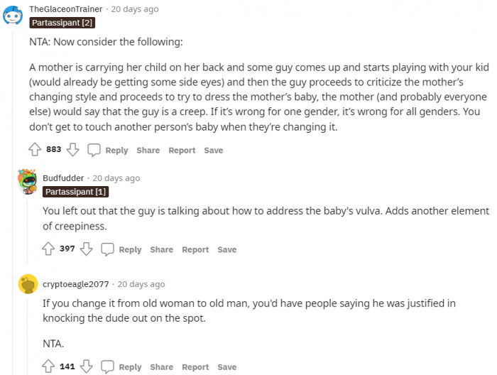 If the roles were switched, do you think she would have interfered?