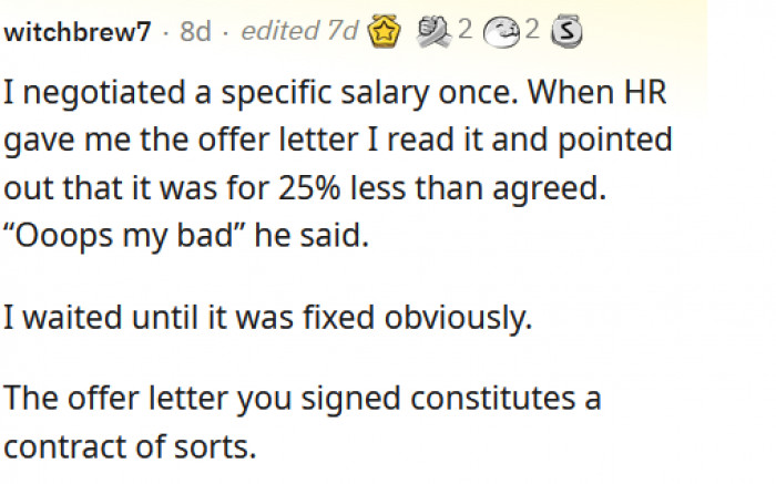 Technically, there's a contract involved