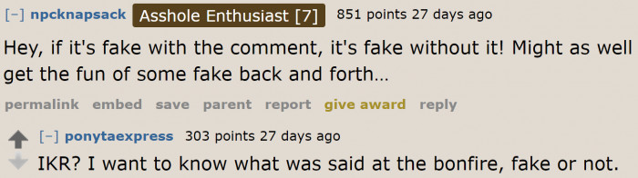 Then there are people who just want to be entertained.