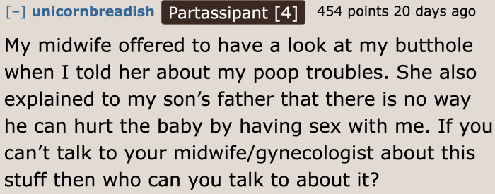 Medical professionals should readily address all health concerns of a patient, regardless of the nature of the question.
