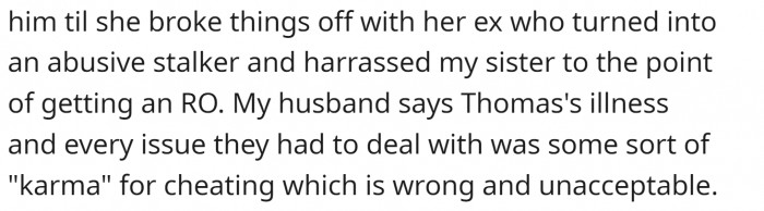 Bad karma? Is this guy serious?