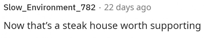 People really loved the owner's stance.