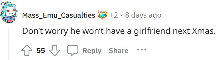 The grandma surely would have accepted that it was all her grandson's fault and that the girlfriend is innocent.