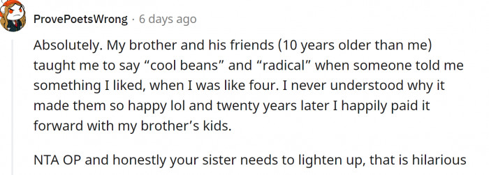 Cool beans and radical