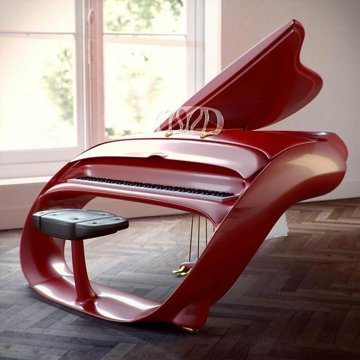 13. This Sophisticated Pegasus Grand Piano By Schimmel