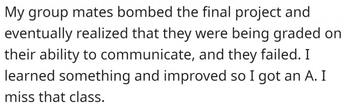 What matters in the end is that the student learned what she needed.
