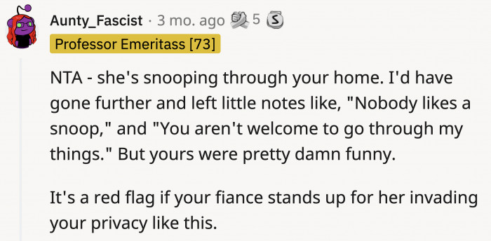 Is OP at fault here? Reddit certainly doesn't think so, and they believe she should have gone bolder with the notes.