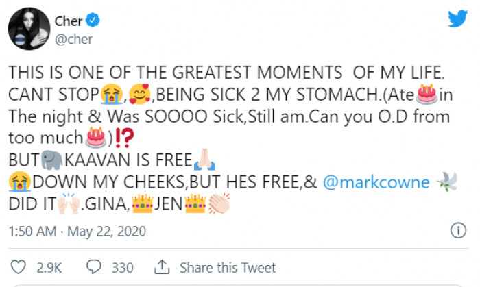 She even hired a legal team to further advocate for the elephant's freedom, calling it one of the greatest moments of her life.