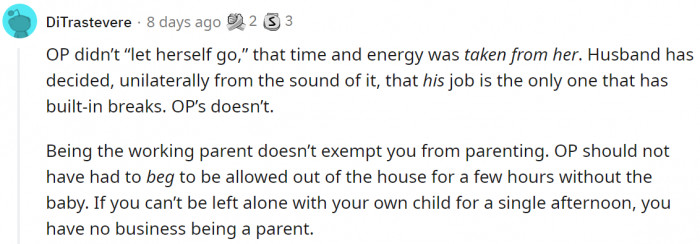 Should Someone Have to Beg Their Partner for a Little Help with Baby Care, or Should Help Be a Default Expectation?