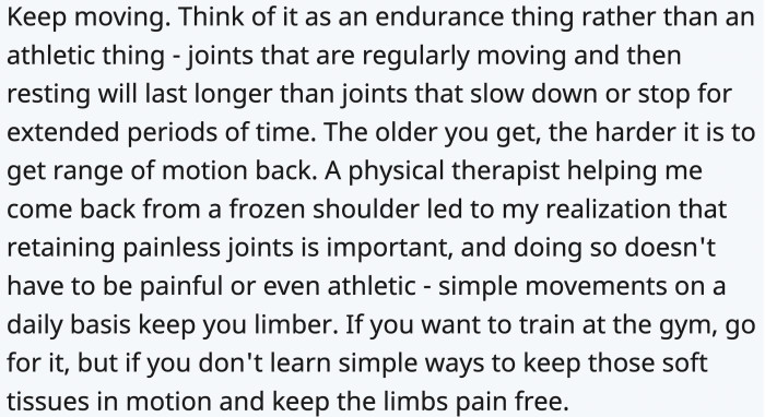 being merely functional to survive.