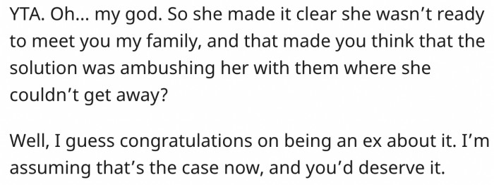 OP wasn't thinking straight, for sure.