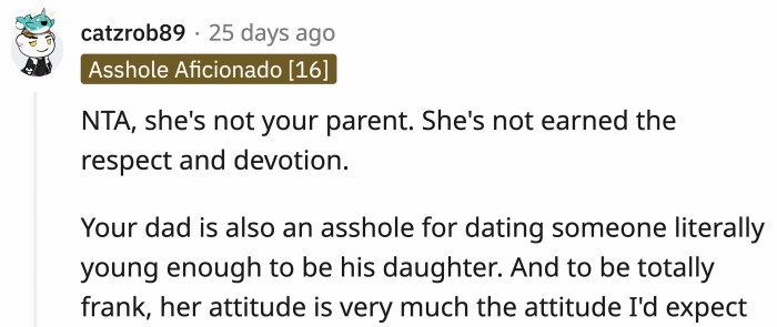 Being a parent is more than just being married to someone's father...