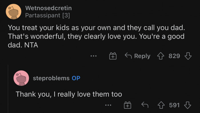 Here's how the Reddit community reacted to u/steproblems's dilemma: