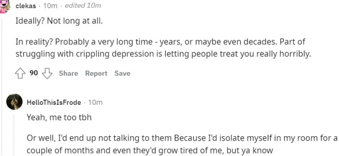 For this person, not long at all...