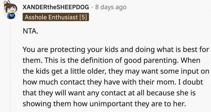 In the end, even without OP’s definitive answer on whether the files were private or not, his utmost care for his kids was evident to Redditors