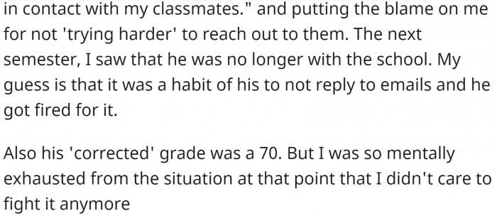 The audacity of this professor!