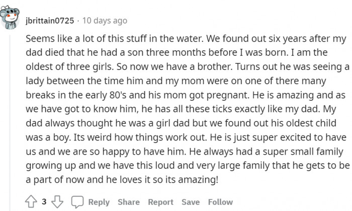 This person shares his own DNA story too.